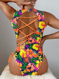 Anguilla Cut Out Open Back Swimsuit