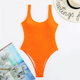 Malibu Sexy Solid One Piece Swimsuit