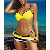 Isabella Push Up Three Piece Bikini Set