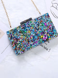 Sequins Glitter Chain Cuboid Crossbody Bags Loveclb