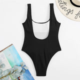 Malibu Sexy Solid One Piece Swimsuit