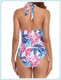 Tummy Waist Slimming Halter Swimsuit