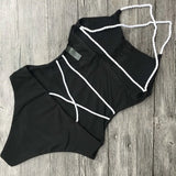 Sexy Strappy Open Back One Piece Swimsuit