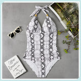 Tummy Waist Slimming Halter Swimsuit