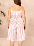 Sling Striped Jumpsuit Loveclb