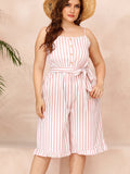 Sling Striped Jumpsuit Loveclb