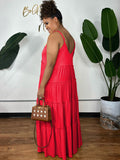 Spaghetti Strap Sleevelss Swing Maxi Dresses Loveclb