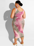 Tie Dye Bodycon Set Loveclb