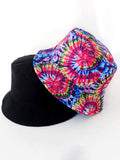 Tie Dyed Print Double Sided Bucket Hat Loveclb