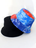 Tie Dyed Print Double Sided Bucket Hat Loveclb