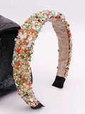 Vintage Colorful Rhinestone Sponge Headbands Loveclb