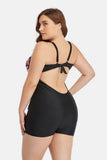 Plus Size Two-Tone One-Piece Swimsuit DD+ Swim