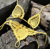 Boho Bliss Handmade Crochet Micro Thong Bikini Set