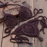 Boho Bliss Handmade Crochet Micro Thong Bikini Set