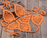 Boho Bliss Handmade Crochet Micro Thong Bikini Set