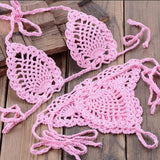 Boho Bliss Handmade Crochet Micro Thong Bikini Set