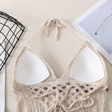 Boho Tassel Sexy Crochet Bikini Top