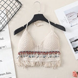 Boho Tassel Sexy Crochet Bikini Top