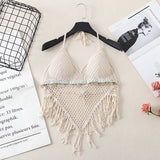 Boho Tassel Sexy Crochet Bikini Top