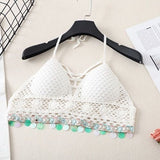 Boho Tassel Sexy Crochet Bikini Top