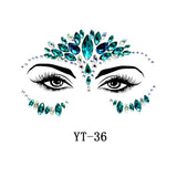 Boho Treasures 3D Crystal Sticker Face Jewels