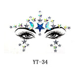 Boho Treasures 3D Crystal Sticker Face Jewels