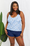 Plus Size Two-Piece Swimsuit in Blossom Navy