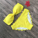 Darcy Push Up Bikinis Swimsuit Scalloped Bikini