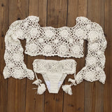 Elle Crochet Bikini Set Crochet Beach Top