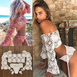 Elle Crochet Bikini Set Crochet Beach Top