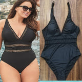 Eva Plus Size Slimming Waist Design Swimsuit