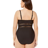 Eva Plus Size Slimming Waist Design Swimsuit