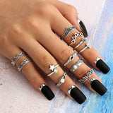 Boho Glamour Bohemian Star Ring Set