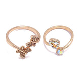 Boho Glamour Bohemian Star Ring Set