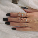 Boho Glamour Bohemian Star Ring Set