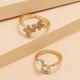 Boho Glamour Bohemian Star Ring Set