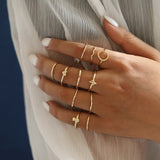 Boho Glamour Bohemian Star Ring Set