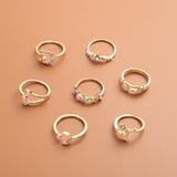 Boho Glamour Bohemian Star Ring Set