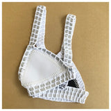 Italy Intense Sexy White Crochet Neoprene Triangle Bikini Set