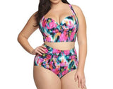 Layla High Waisted Two Piece Plus Size Bikini