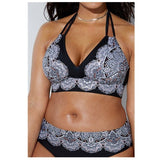 Layla High Waisted Two Piece Plus Size Bikini