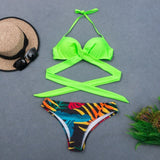 New Sexy Wrap Around String Push Up Bikini Set