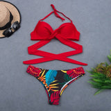 New Sexy Wrap Around String Push Up Bikini Set