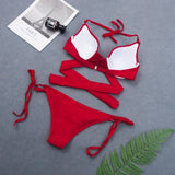 New Sexy Wrap Around String Push Up Bikini Set