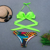 New Sexy Wrap Around String Push Up Bikini Set