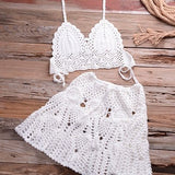 Sadie Boho Crochet Beach Cover Up Set