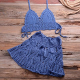 Sadie Boho Crochet Beach Cover Up Set