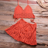 Sadie Boho Crochet Beach Cover Up Set