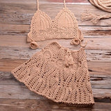 Sadie Boho Crochet Beach Cover Up Set