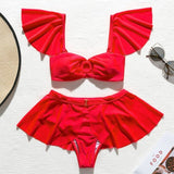 Sandrah Ruffled High Waist Bikini